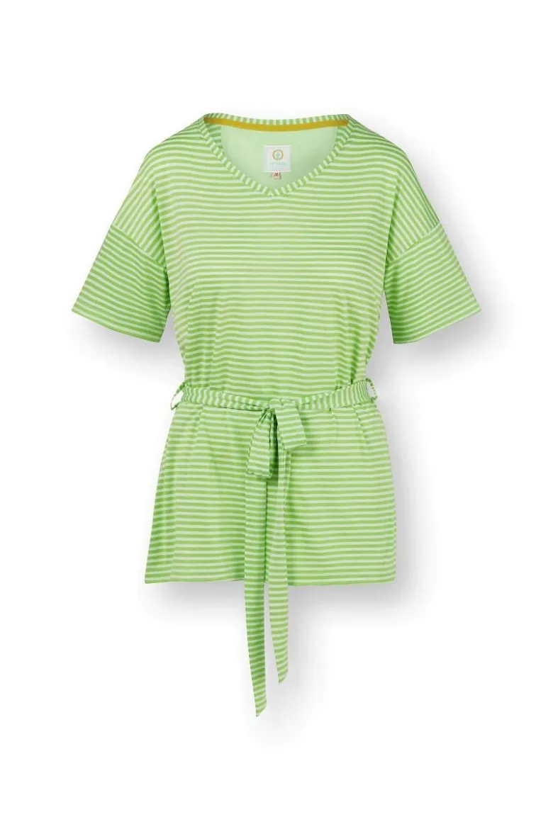 Tonya Top Kurze Ärmeln Little Sumo Stripe Grün