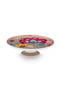 Tortenteller Klein Blooming Tales Fantasy Khaki 21cm