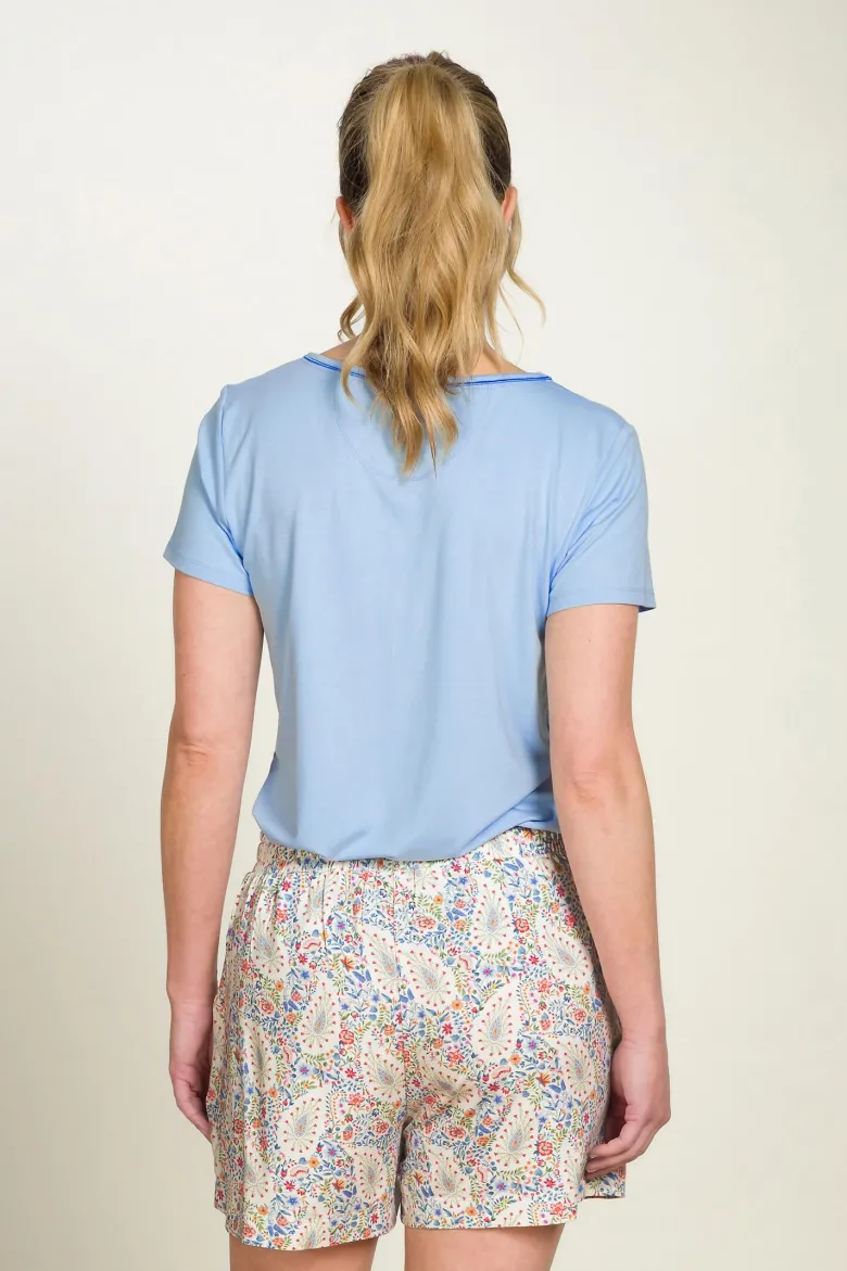 Toy Top Kurze Ärmeln Solid Blau