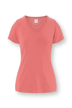 Toy Top Kurze Ärmeln Solid Rosa