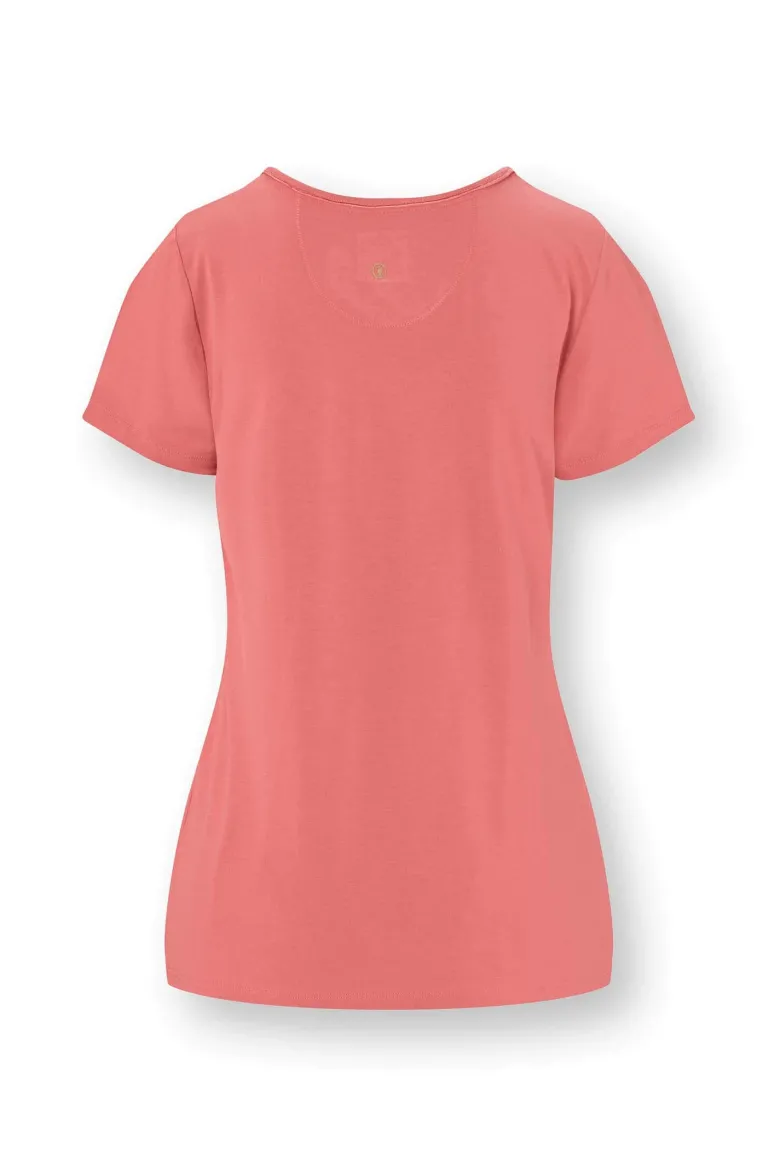 Toy Top Kurze Ärmeln Solid Rosa