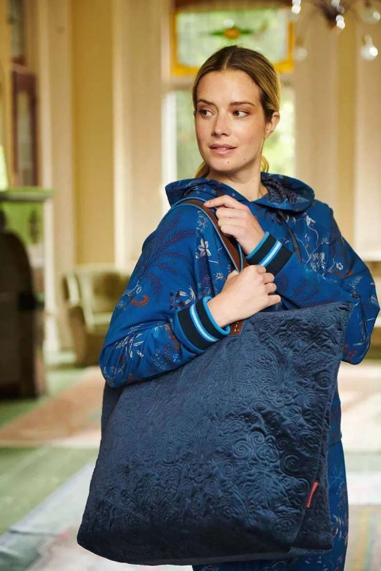 Tragetasche Tilda Samt Quiltey Days Blau