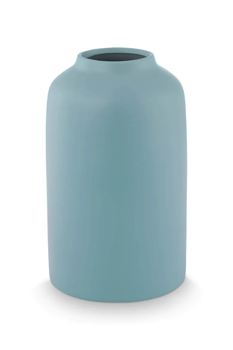 Vase Keramik Matt Blau 30cm