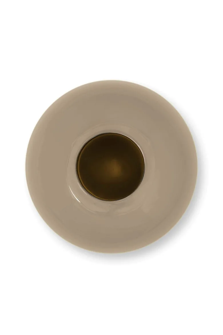Vase Metall Khaki 23cm