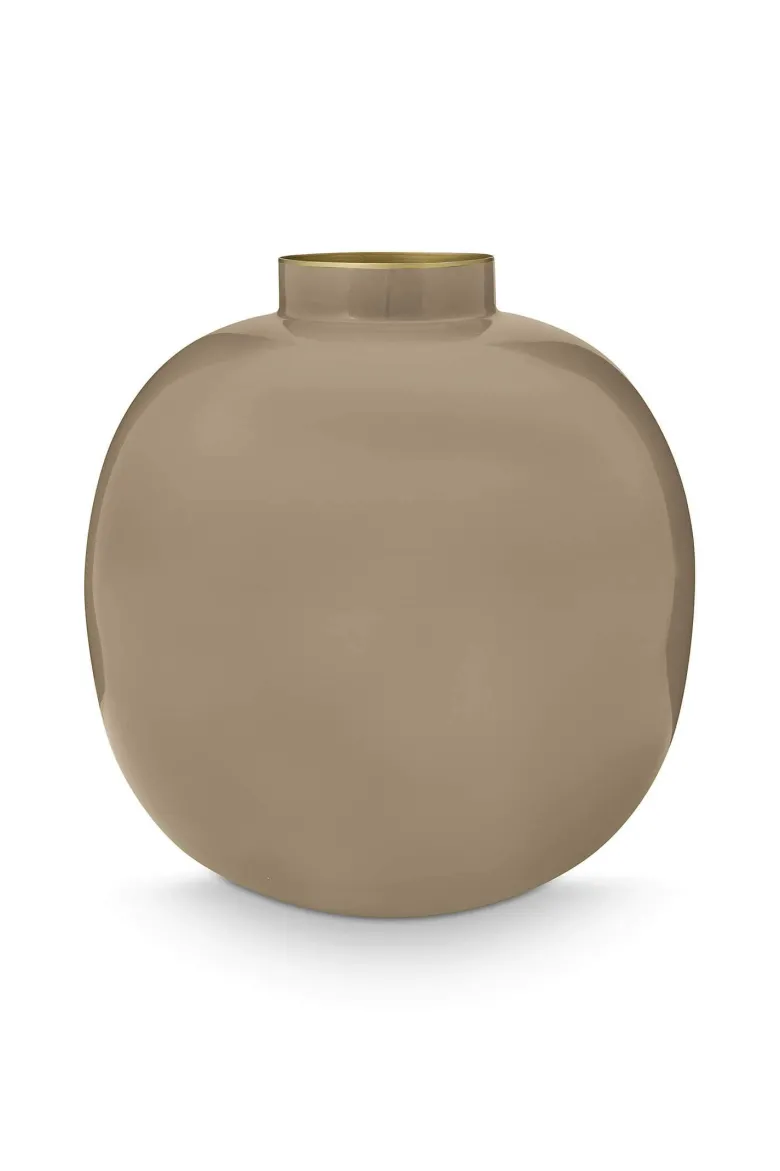 Vase Metall Khaki 23cm