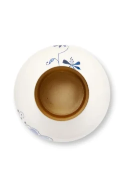 Vase Metall Pip & The Blue Bird Blau 36cm