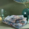 Waschlappen Set/3 Secret Garden Blau 16x22cm