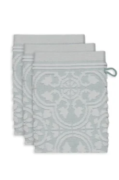 Waschlappen Set/3 Tile de Pip Hellblau 16x22 cm
