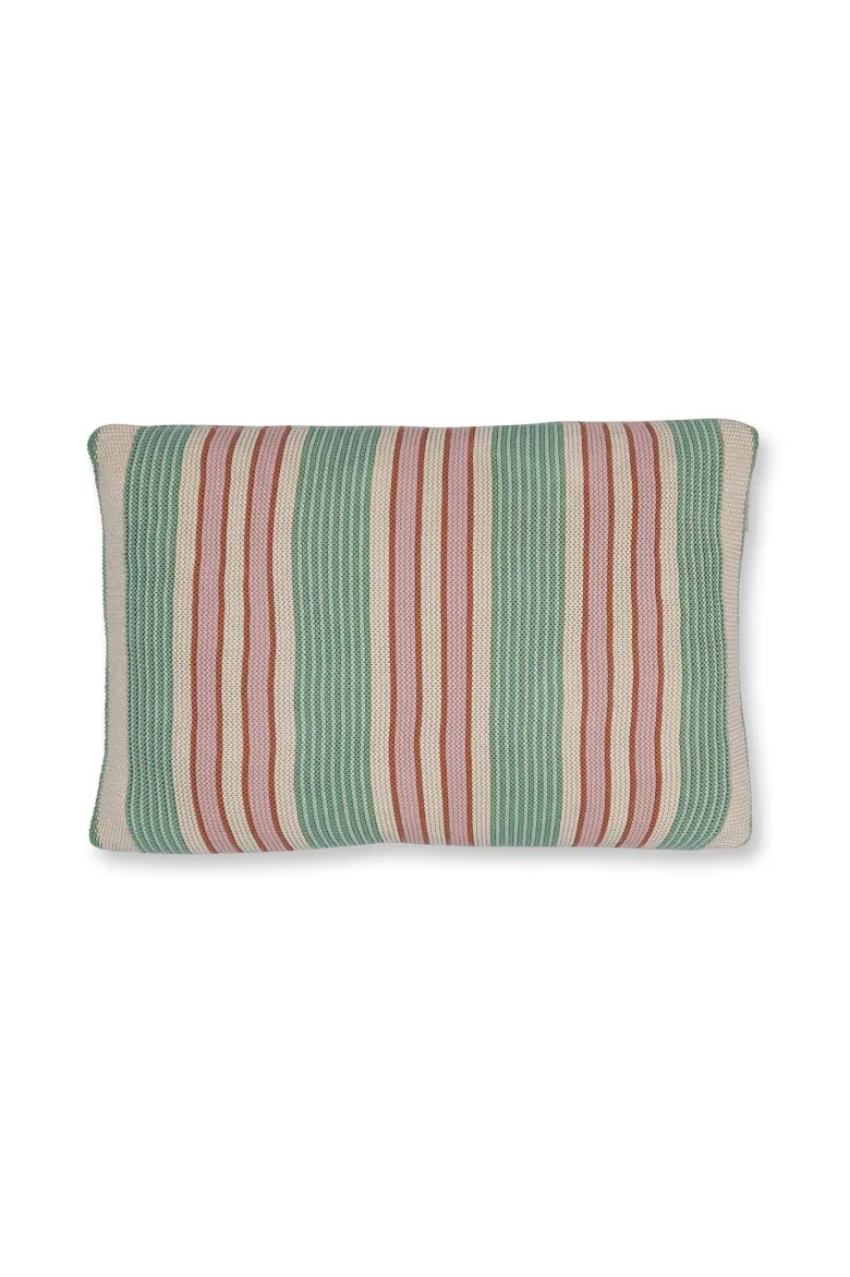 Zierkissen Bonsoir Combistripe Grün